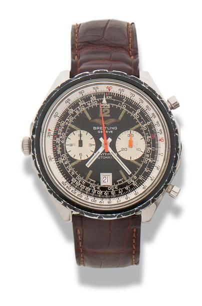 BREITLING Navitimer. Vers 1970. Ref 1808. Armée Irakienne.
Modèle homme pour l'aviation.
Cadran...