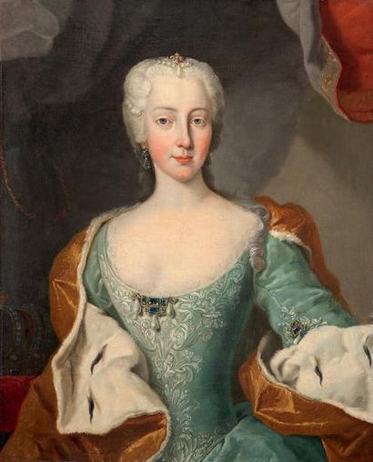 ÉCOLE ALLEMANDE DU XVIIIE SIÈCLE, ATELIER DE GABRIELLO MATTEI 
Portrait de l'impératrice
Marie-Thérèse
Toile...