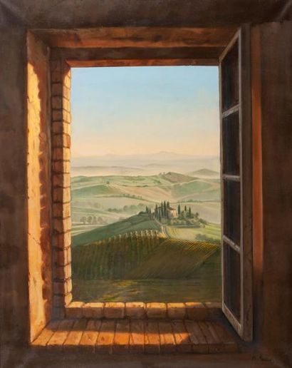 Daniel MASSON (né en 1943) 
Toscane
Huile sur toile, signée en bas à droite
92 x...