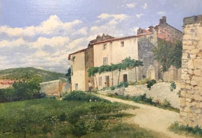 Emile BOIVIN (1846-1920) La ferme
Huile sur toile, signée en bas à gauche
46 x 64...