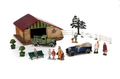 JOUETS CITROEN Garage en bois avec Camion fourragère - Torpédo - personnages et ...