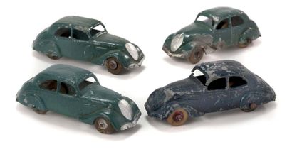 ALUDO 1947 
Aluminium: PEUGEOT 202 - 1937 Berlines (qq. casses) bleu marine - bleu...