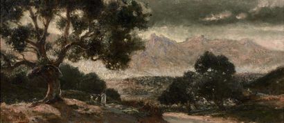 JEAN DARLEY (1886-1932) 
Un matin, environs de Michelet - Kabylie
Huile sur toile,...