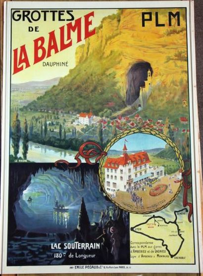 null M. JACQUIER - PLM Grottes de La Balme, ca 1920. Imp. Émile Pécaud à Paris, 108...