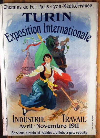 null Jules CHERET - Exposition de Turin, 1911. Éd. J. Barreau à Paris. Imp. Chaix,...