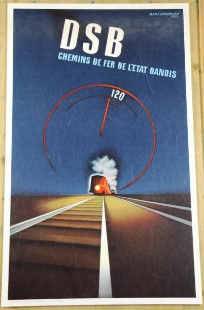 null Aage RASMUSSEN - DSB. Chemins de fer de l'état danois, 1937. Imp. Andreasen...