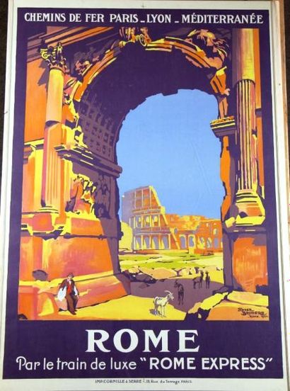null Roger BRODERS - Rome. Par le Train de Luxe Rome-Express. Imp. Cornille & Serre...