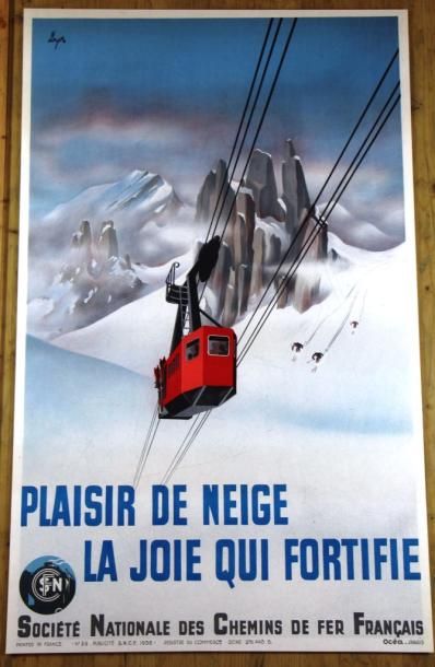 null GERALE (Gérard Alexandre, dit) - Plaisir de Neige, 1938. Imp. Océa à Paris,...