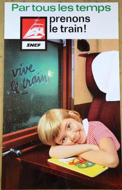 null SNCF - 10 affiches photo - SNCF dont "Prenons le train"; "Limousin"; "Savoie"...