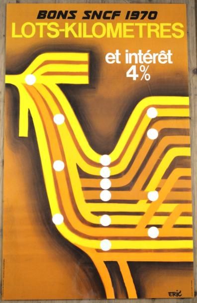 null SNCF - 6 affiches photo dont "Chemin de fer français"; " Vacances d'été"; "...