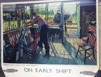 null GRANDE BRETAGNE : 5 affiches illustrées - British Railways. Imp. Waterlow &...