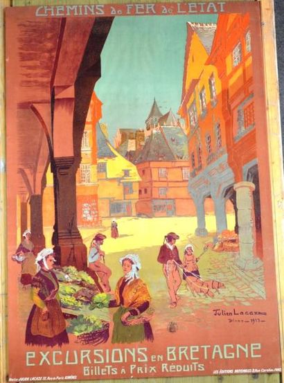 null Julien LACAZE - Excursions en Bretagne, 1913. Atelier J. Lacaze à Asnières....