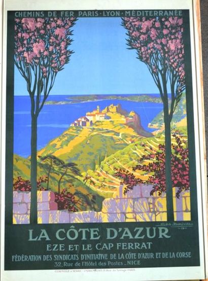 null Geo DORIVAL - Chemins de fer Paris-Lyon-Méditerranée – La Côte d'Azur, 1919....