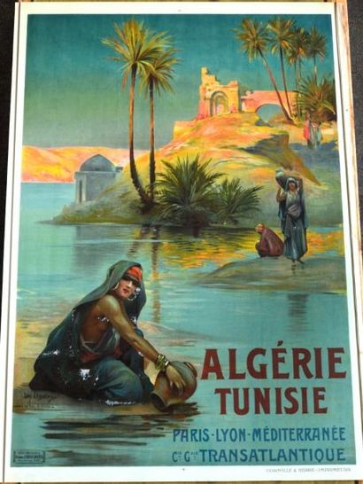 null Louis LESSIEUX - PLM. Cie Gle Transatlantique - Algérie-Tunisie - Dans le Sud...