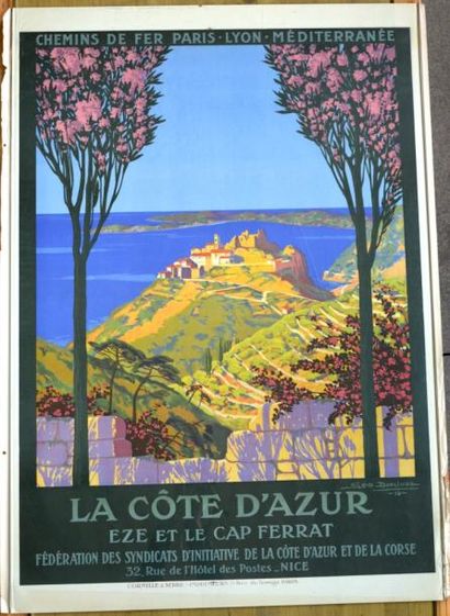 null Geo DORIVAL - La Côte d'Azur – Eze et le Cap Ferret, 1919. Imp. Cornille & Serre...