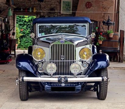 1933 - DELAGE D6-11 CABRIOLET MYLORD CAROSSERIE LETOURNEUR & MARCHAND Carte grise...