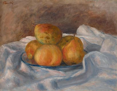 Gustave LOISEAU (1865-1935) 
Nature morte aux pommes, 1899
Huile sur toile, signée...