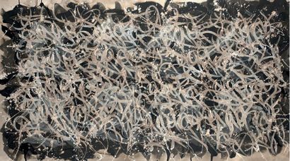 JONONE (Né en 1963) Gate Crashers, 2012 Encre et acrylique sur toile, signée, titrée...