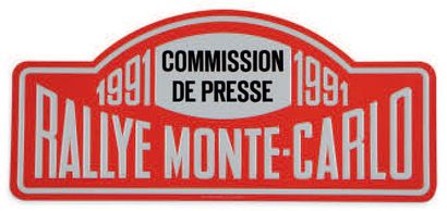 null Rallye Monte-Carlo 1991
Plaque du service de commission de presse