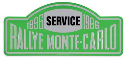null Rallye Monte-Carlo 1996
Plaque de service