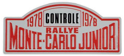null Rallye Monte-Carlo Junior 1978
Plaque de service de contrôle
