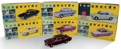 VANGUARDS Lot de 6 miniatures à l'échelle 1/43:
- Ford Zephyr 6 MkIII
- Austin A60...
