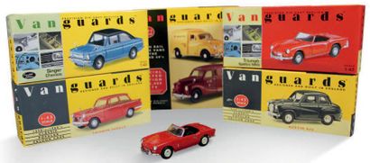 VANGUARDS Lot de 6 miniatures à l'échelle 1/43:
- Triumph Spitfire MkII
- Austin...