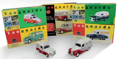 VANGUARDS Lot de 6 miniatures à l'échelle 1/43:
- Austin A35 Van
- Morris Minor Van
-...