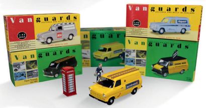 VANGUARDS Lot de 5 miniatures à l'échelle 1/43:
- 2 Ford Transit Van MkI
- 2 Ford...