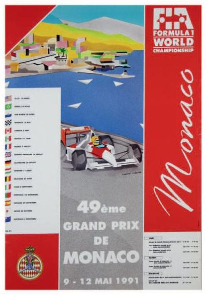 null Grand Prix de Monaco 1991
Affiche originale
Editions
Agence Internationale de...