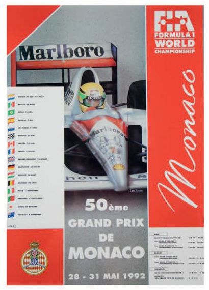 null Grand Prix de Monaco 1992
Affiche originale
Editions
Agence Internationale de...