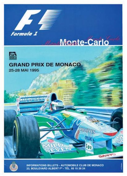 null Grand Prix de Monaco 1995
Affiche originale
Editions
Agence Internationale de...