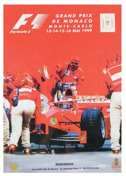 null Grand Prix de Monaco 1999
Affiche originale Mention "exemplaire non destiné...