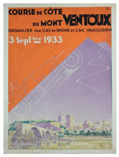 null Course de côte du Mont Ventoux 1933
Epreuve d'atelier
Technique mixte
Atelier...