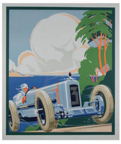 Alexis KOW (1901-1978) Grand Prix International Automobile du Cap d'Antibes et de...