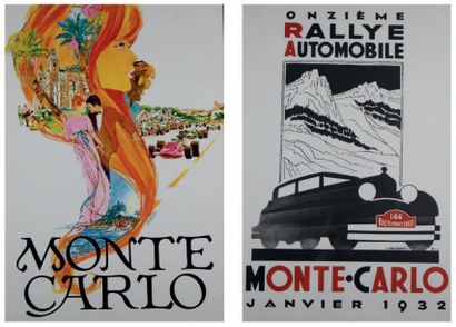 null MONTE-CARLO Lot de cinq affiches:
- Monte-Carlo par S. Carpenter
- Reproduction...