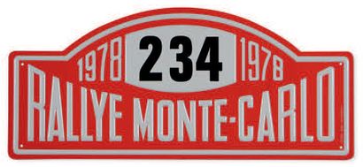 null Rallye Monte-Carlo 1978
Plaque de concurrent N°234