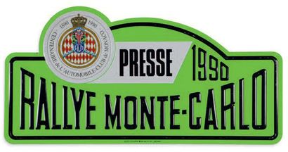 null Rallye Monte-Carlo 1990
Plaque du service de presse
