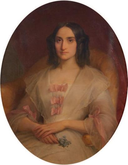 Ecole FRANÇAISE vers 1860 
Portrait de Louis Moisant
Portrait de Louise-Amélie-Joséphine
Budan-Moisant...