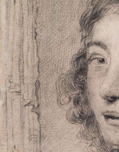 CORNELIS II VISCHER (HAARLEM 1629 - AVANT 1662) 
Portrait d'un jeune homme
Pierre...