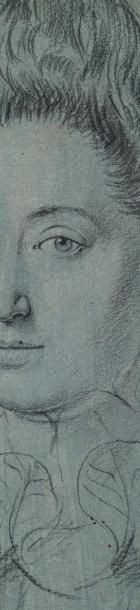 ATTRIBUÉ À OTTAVIO LEONI (VERS 1578 - 1630) 
Portrait de la signora Martia, femme...