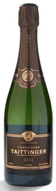 null 3 BLLES CHAMPAGNE TAITTINGER cuvée Millésimé 2012, Blanc
Etuis individuels,...