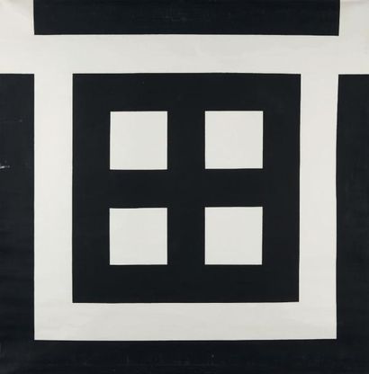 MARC DEVADE (1943-1983) 
Sans titre, In the window, 1969
Acrylique sur toile, 148,5...