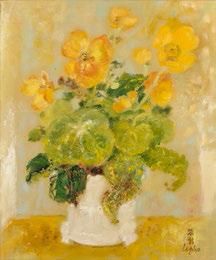 LE PHO 黎谱 (1907-2001) 
Bouquet de fleurs
Huile sur toile, signée en bas à droite
46.5...