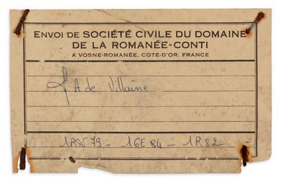 null 3 B DRC CAISSE BOIS 3 BOUTEILLES:
1 RICHEBOURG (E.T.A)  Domaine de La Romanée...