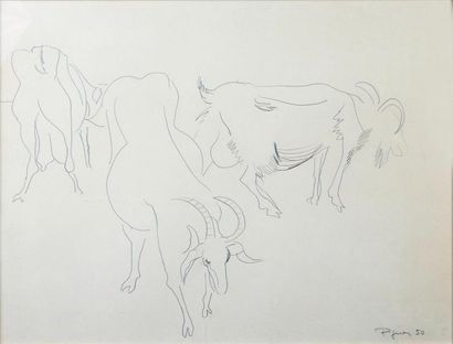 Edouard PIGNON (1905-1993) Etude de capridés, 50

Crayon sur papier, signé et daté...
