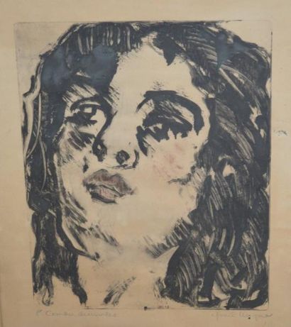 Pierre COMBET-DESCOMBES (1885-1966) Portrait de femme

Monotype sur papier, signé...