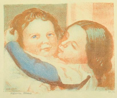Maurice DENIS (1870-1943) Enfants s’embrassant, 1940

Lithographie signée et numérotée...