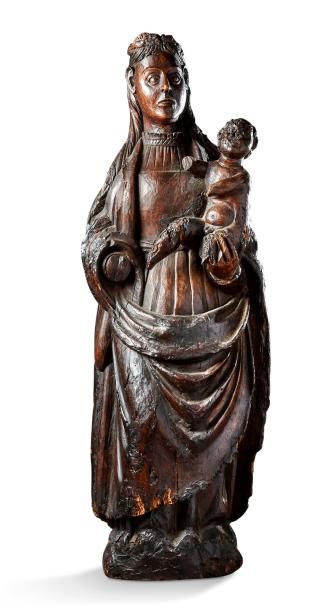 null Ecole du XVIIème siècle

Vierge à l'enfant

Sujet en bois sculpté et patiné

H:...