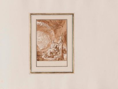 JEAN MICHEL MOREAU LE JEUNE (PARIS 1741 - 1814) Minerve et Rémus, illustration

Plume,...